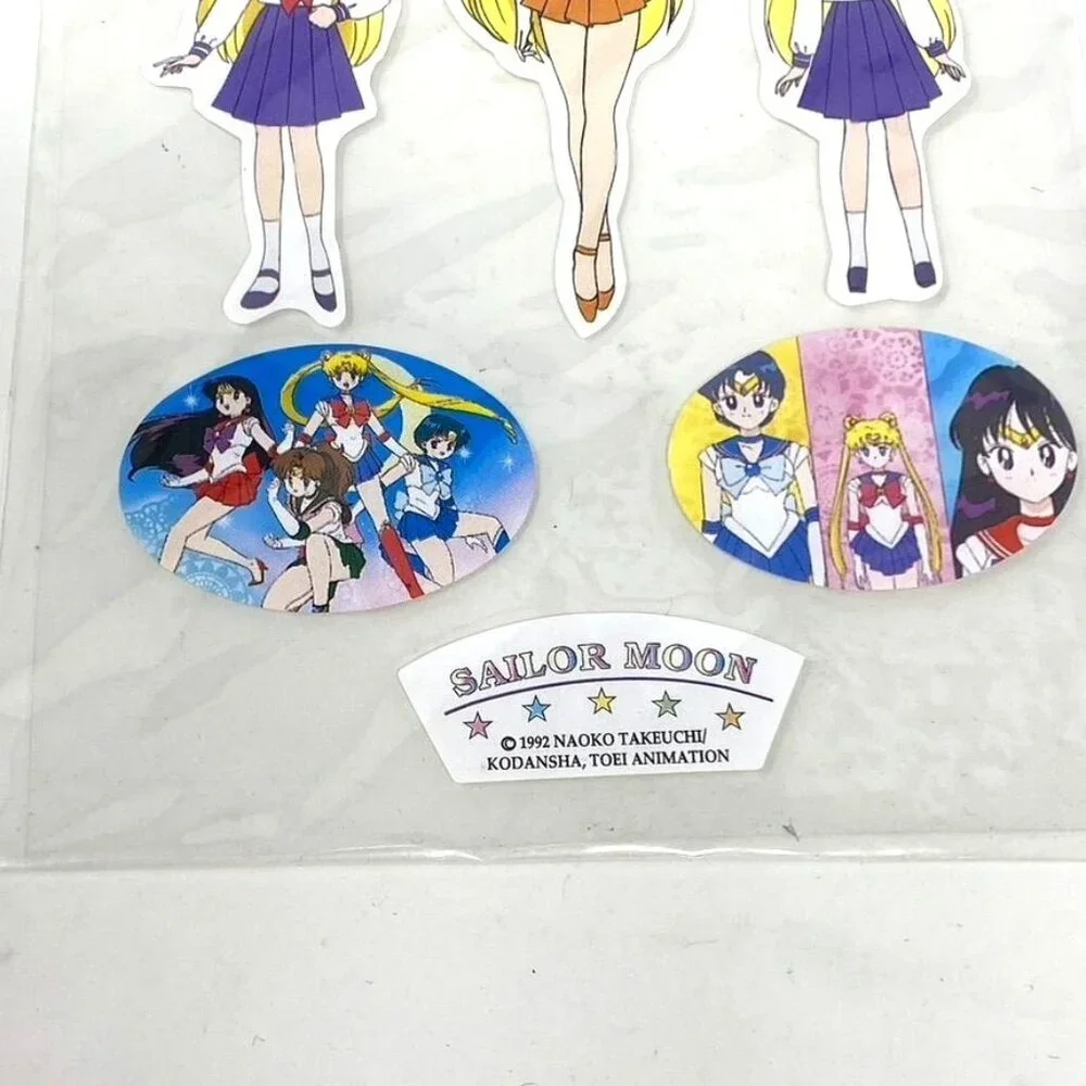 Sailor Moon Sticker Sheet Korean Vintage 2000's Rare Collectible Anime